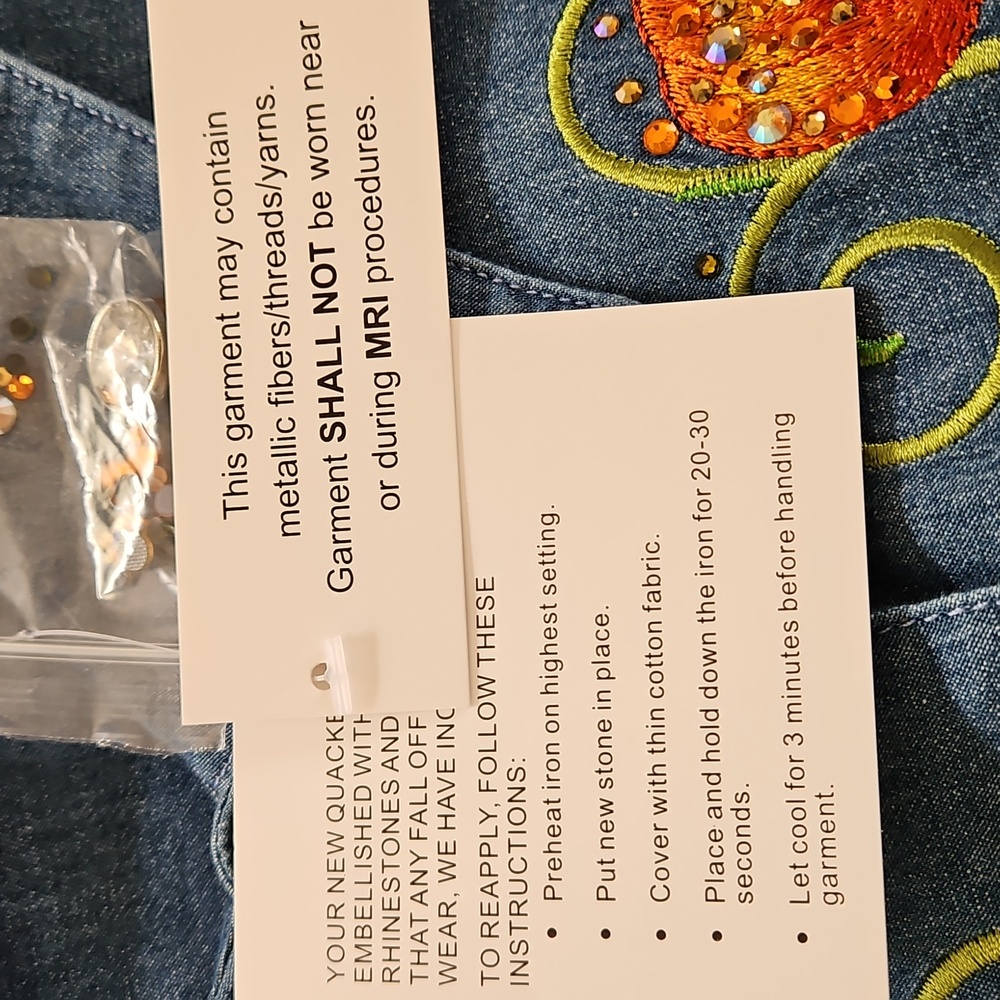 NWT Quacker Factory Fall Sparkiling Pumpkin Top, Tunic Size 3X - Picture 6 of 13